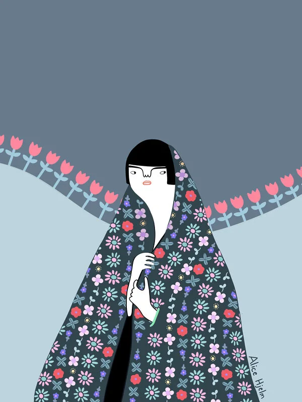 Bland blommor av Alice Hjelm