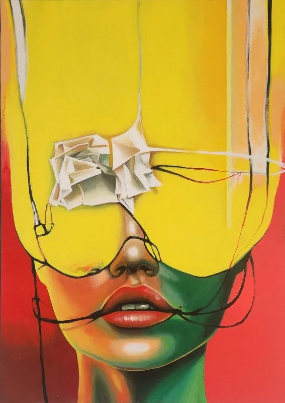 Akrylmålning Mind av Caroline Skoglöw