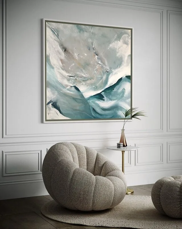 Akrylmålning OCEAN EMERAL av Patrik Sikon