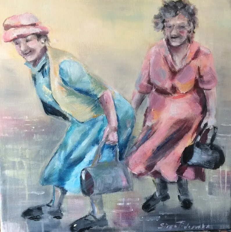 Akrylmålning Still going strong av Sirpa Tiderman