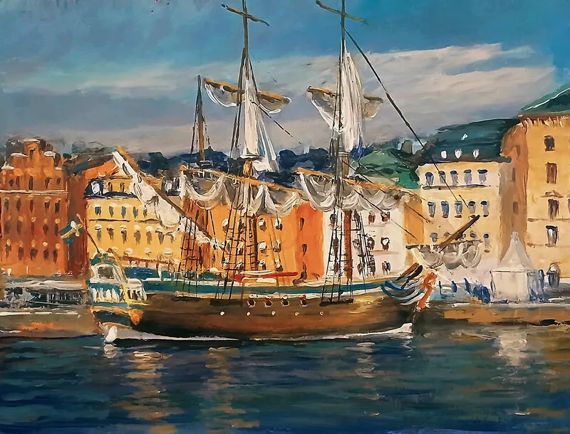 Akrylmålning av Dimitri Zukov