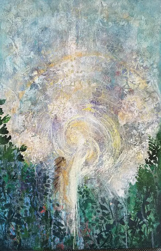 Akrylmålning Dimension 83 av Tina Frangi