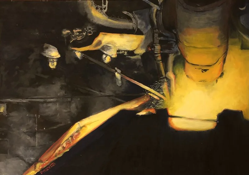 Oljemålning Smärtan av Kim Palonto