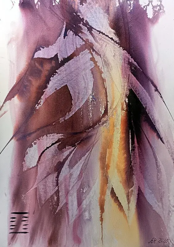 Akvarell 27. Käke av Ann-Sofie Eriksson