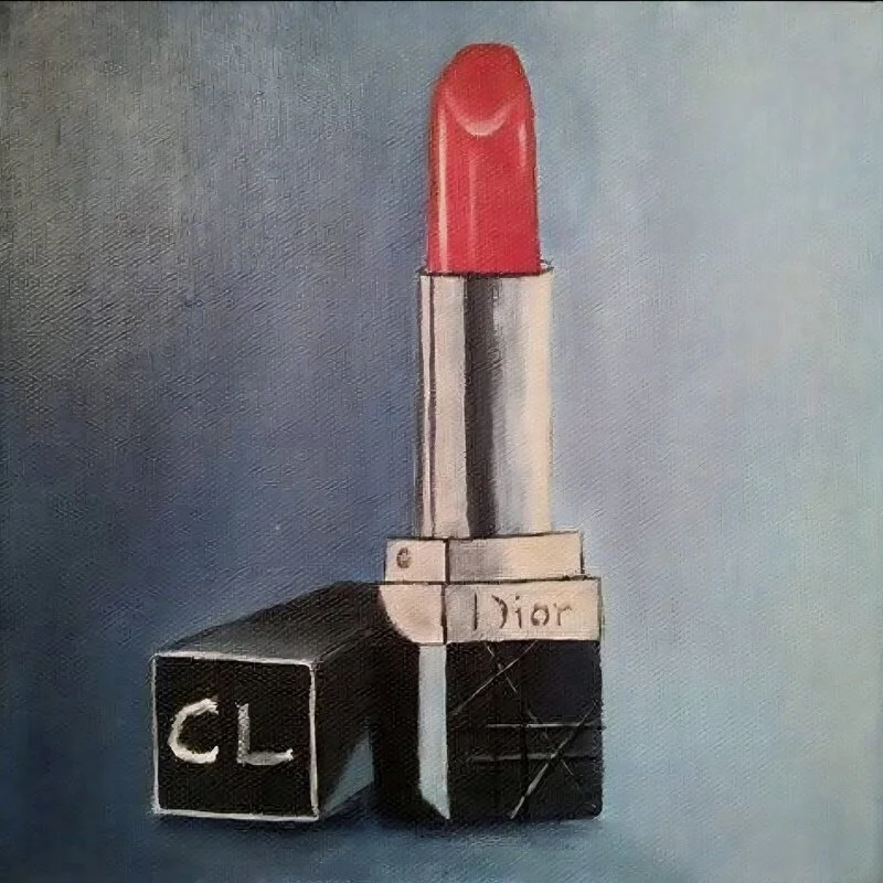 Akrylmålning Kiss av Cia Lindén