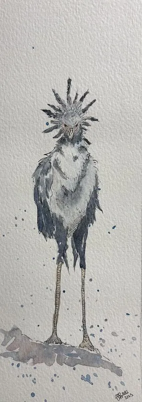 Akvarell Bosse från Vetlanda av Sandra Bengtsson