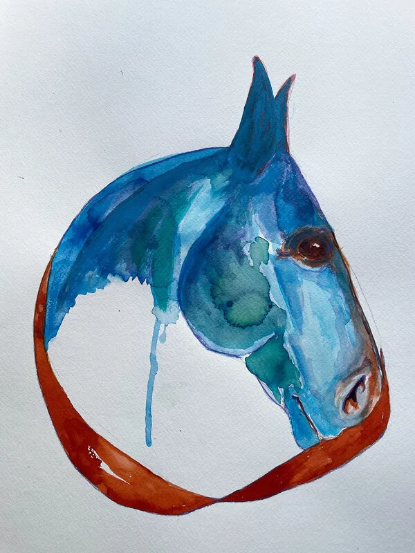 Akvarell av Ingrid Thunström