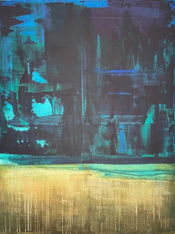 Akrylmålning Divided av Anna Sjöblom