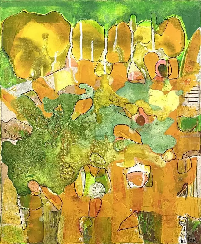 Akrylmålning Monday av Helena Renström