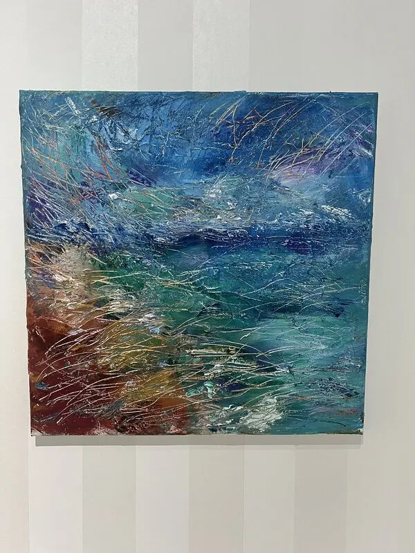Akrylmålning Costa brava av Omer Dahoush