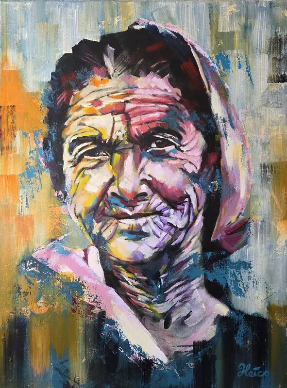 Akrylmålning The colors of Life av Heico Basten