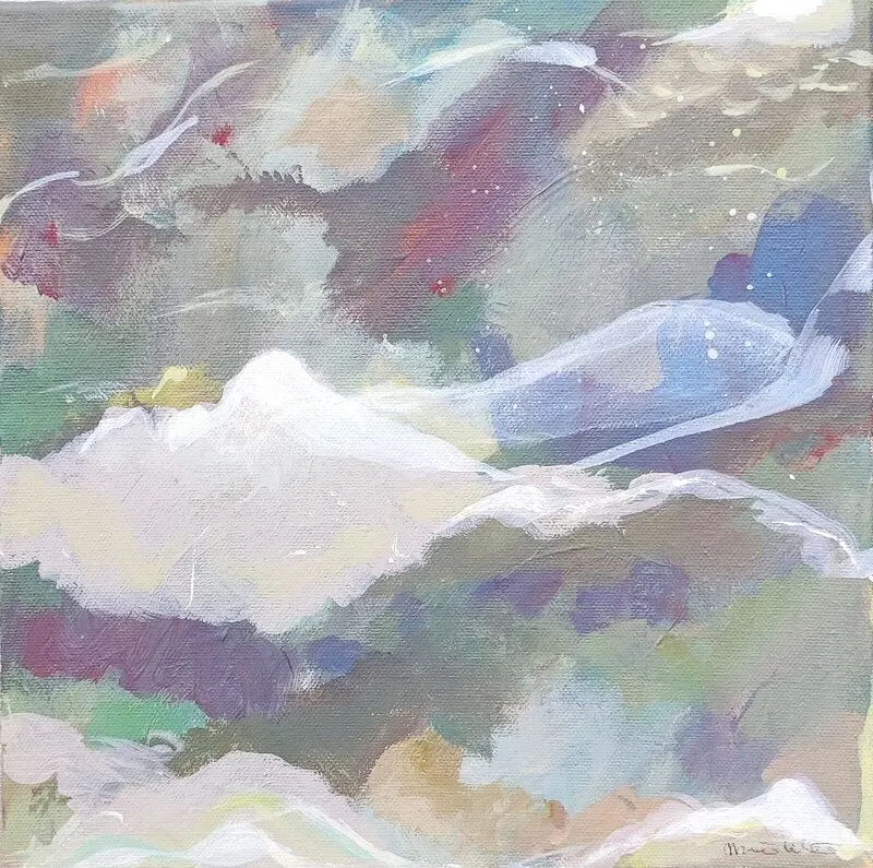 Akrylmålning Untitled av Marie Lindström