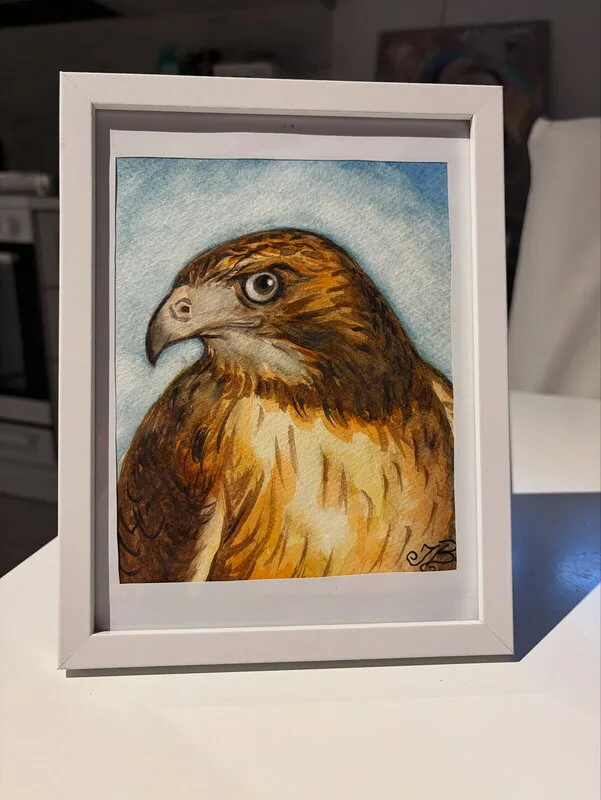 Akvarell Örn 2 av Juliana Boneva