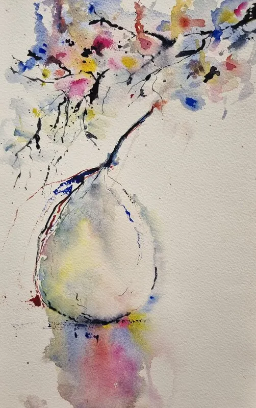 Akvarell Utantitel av Marie Blomqvist