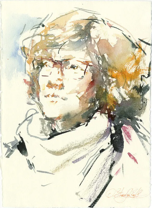 Akvarell Sketch av Olga Sternyk