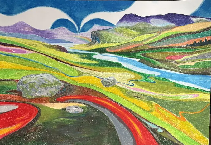 Fjällandskap 13 av Mikael Wahlström