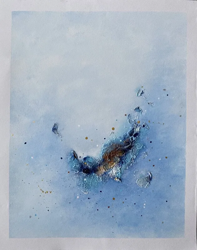 Akrylmålning Free nr I av Anneli Bendius