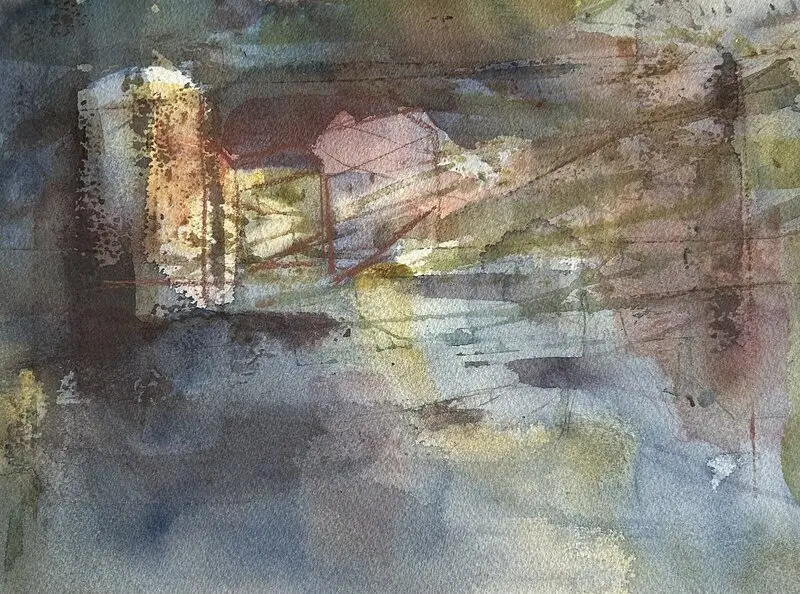 Akvarell av Elisabeth Johansson