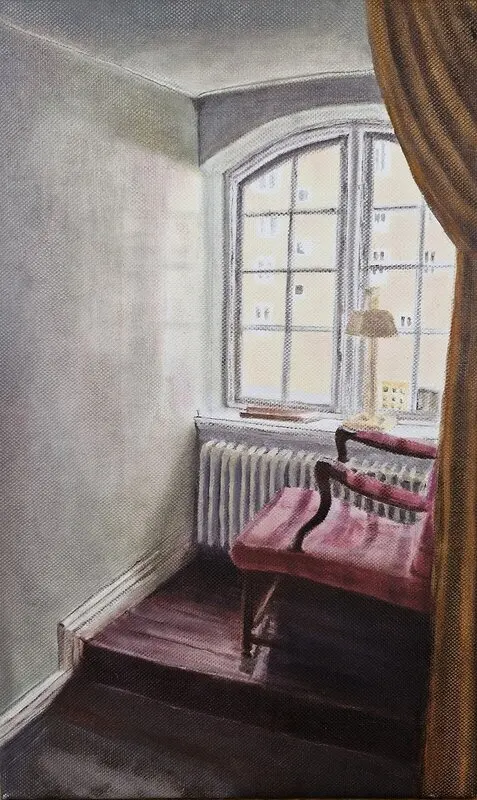 Oljemålning Min plats av Marie Ringqvist