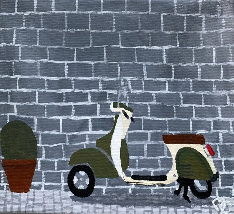 Vespa in Porto av Matilda Carlström