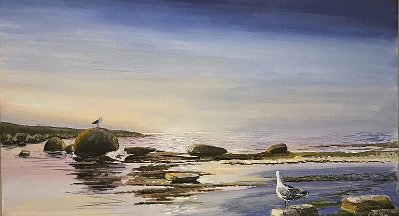 Oljemålning Byxelkrok av Josef Pinter