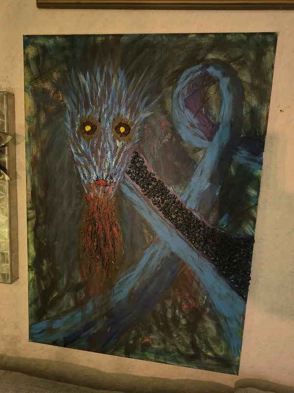 Akrylmålning Spillevinken av Robin Svensson