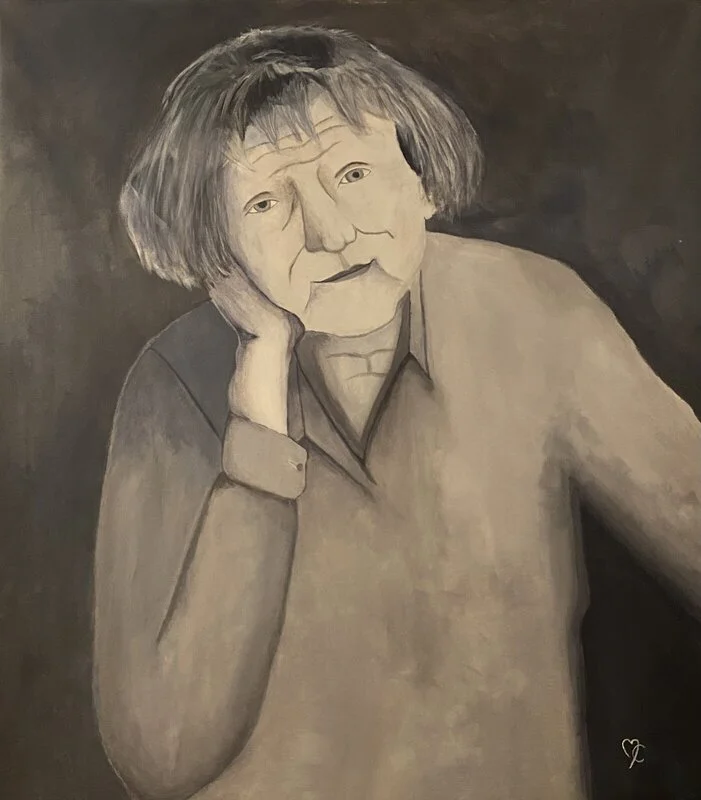 Akrylmålning Astrid av Matilda Carlström