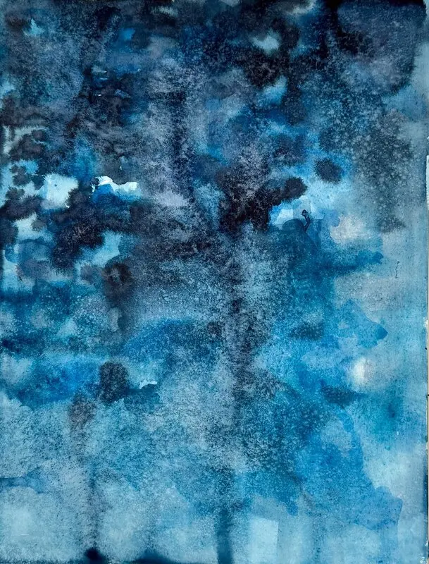 Akvarell Ocean's Whisper av Ekaterina Dutkevich