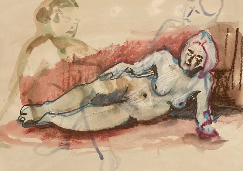 Akvarell Mikaela av Lena Öhman