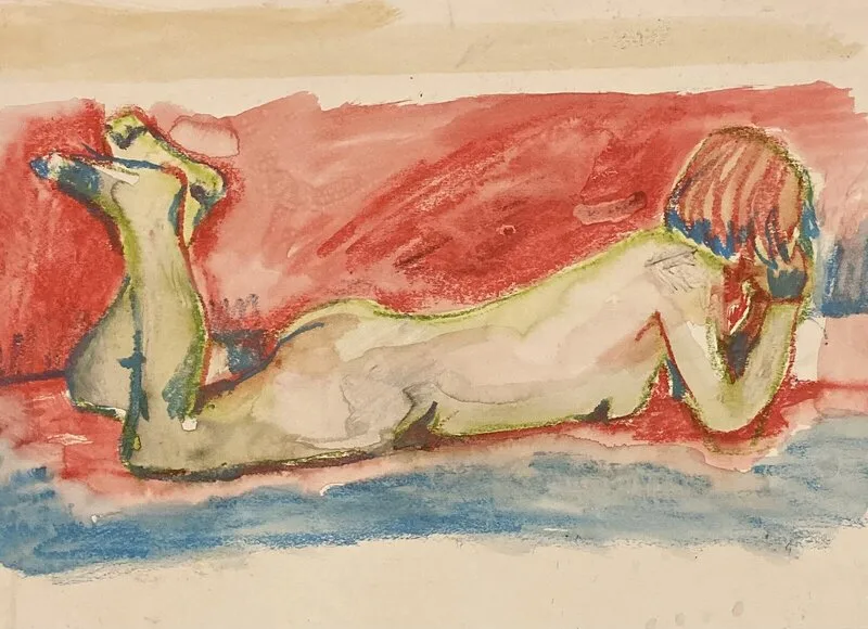 Akvarell Nora av Lena Öhman