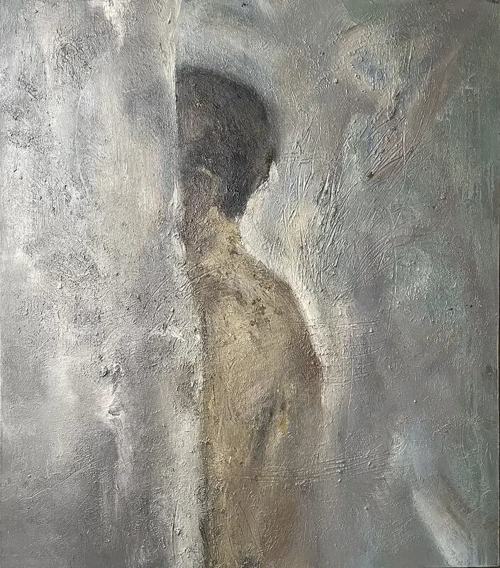 Oljemålning Side Portrait av Zakhar Shevchuk