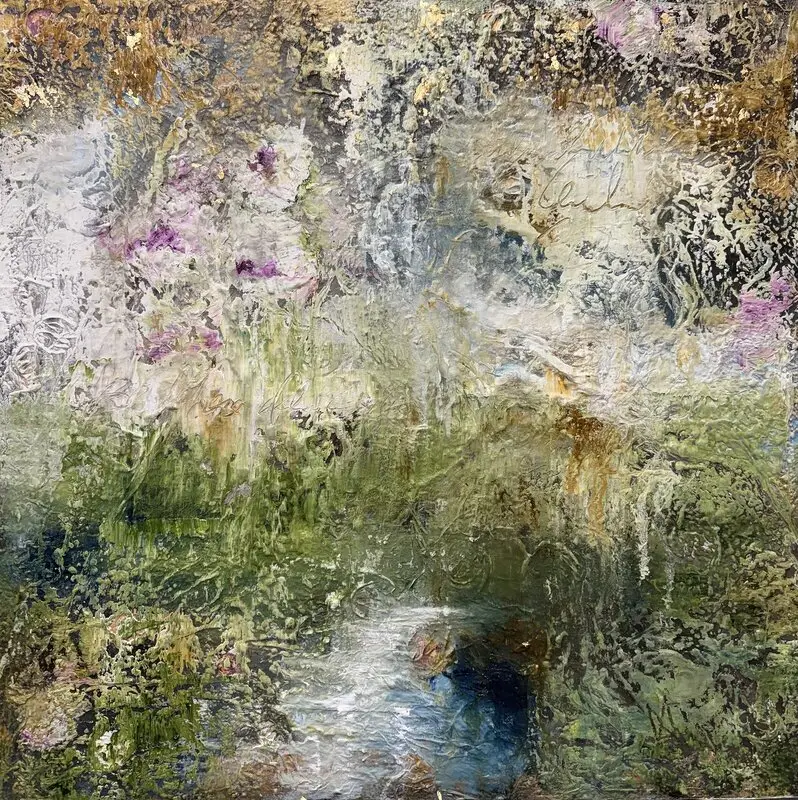 Oljemålning Rain forrest av Annette MA Stocker