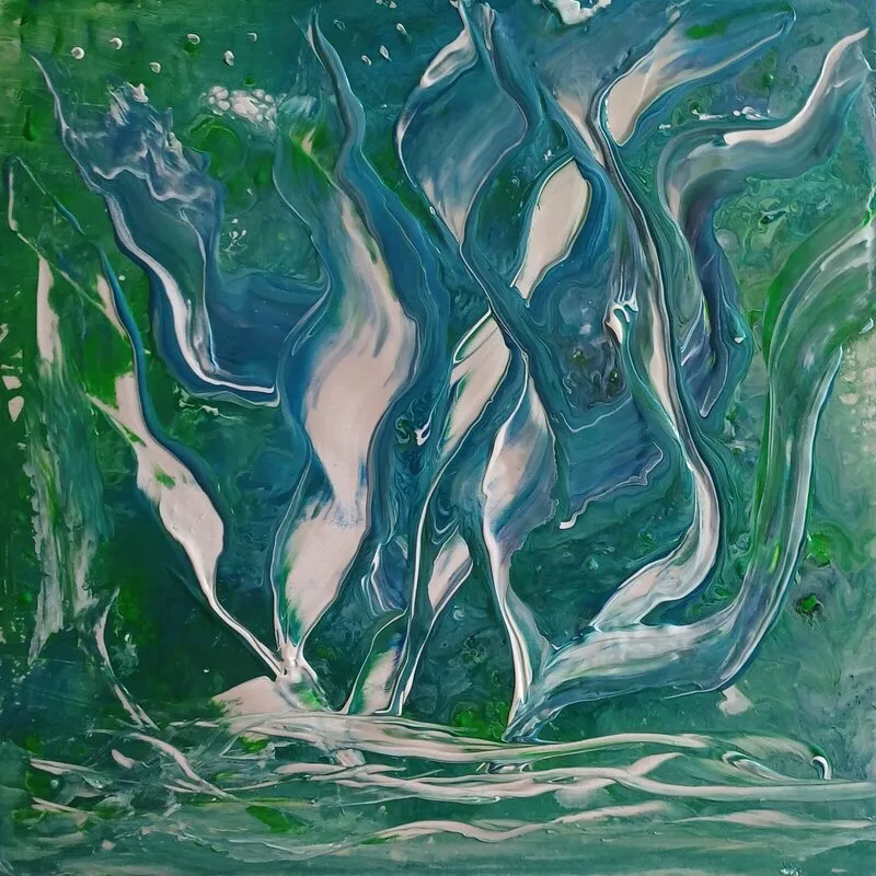 Akrylmålning Fantasy av Ellinor Karlsson
