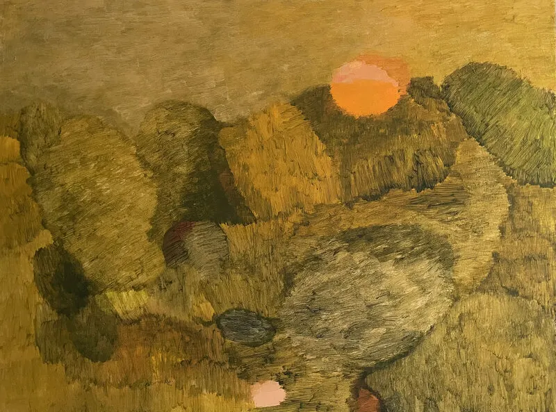 Akrylmålning Golden hour av Jessica Petersson