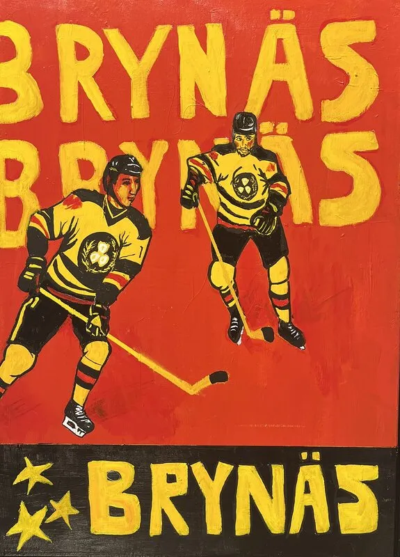 Akrylmålning WeAreTheChampions av Håkan Bystedt
