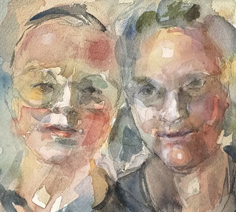 Akvarell av Ingrid Sandberg