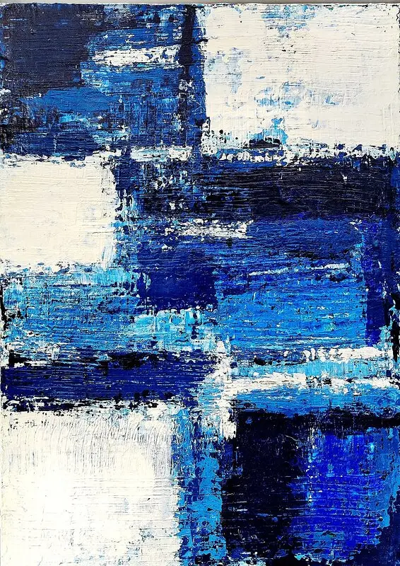 Akrylmålning 107 Maze On The North av Carolina Kotlinska