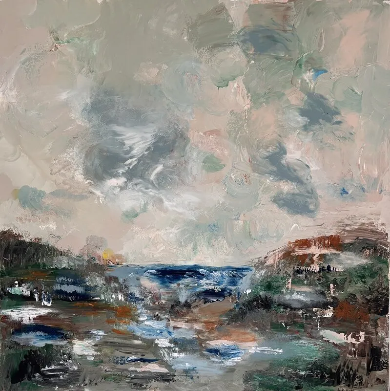 Akrylmålning Ocean spring. av Josefin Pettersson