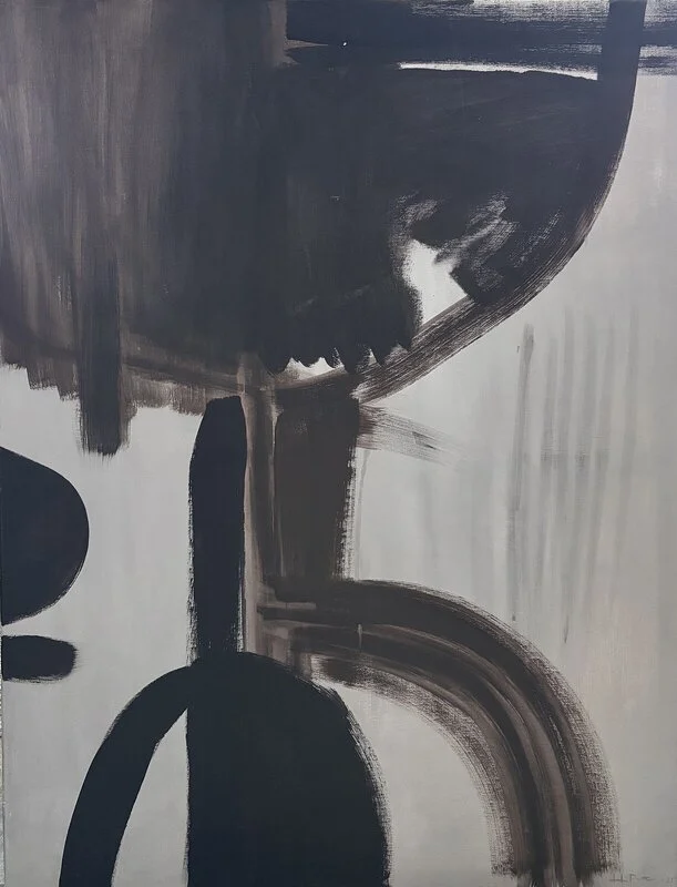 Akrylmålning Man in the middle. av Josefin Pettersson