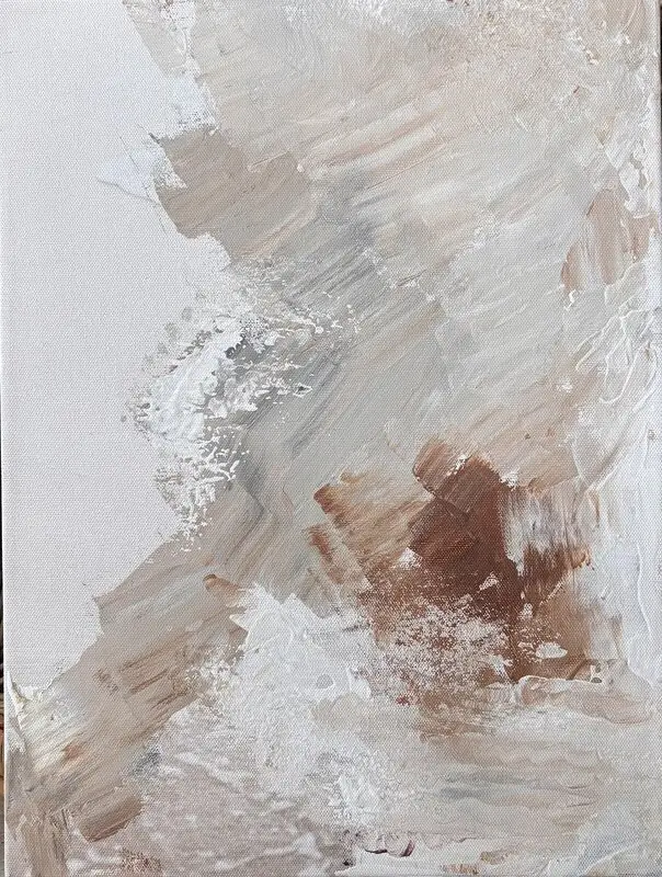 Akrylmålning Winter ice. av Josefin Pettersson