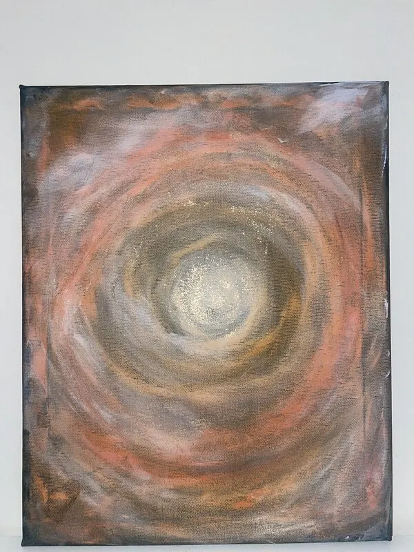 Akrylmålning Becoming yourself thru energy av Tanja Koscic