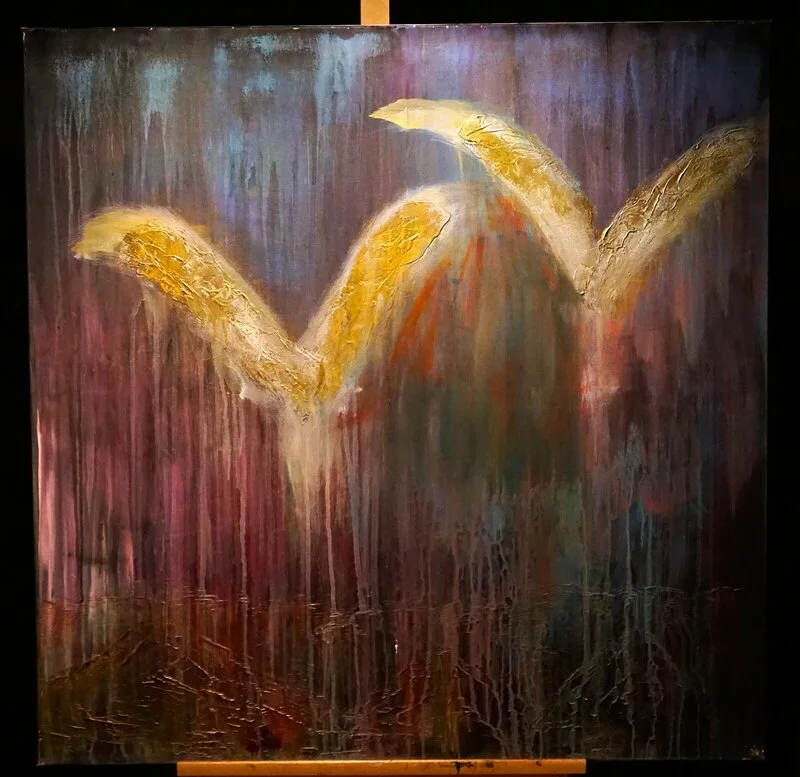 Akrylmålning av Eddie Rudolfsson