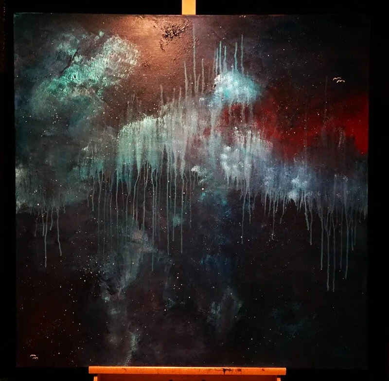 Akrylmålning av Eddie Rudolfsson