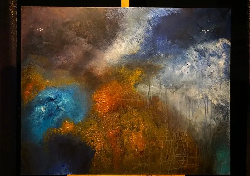 Akrylmålning av Eddie Rudolfsson