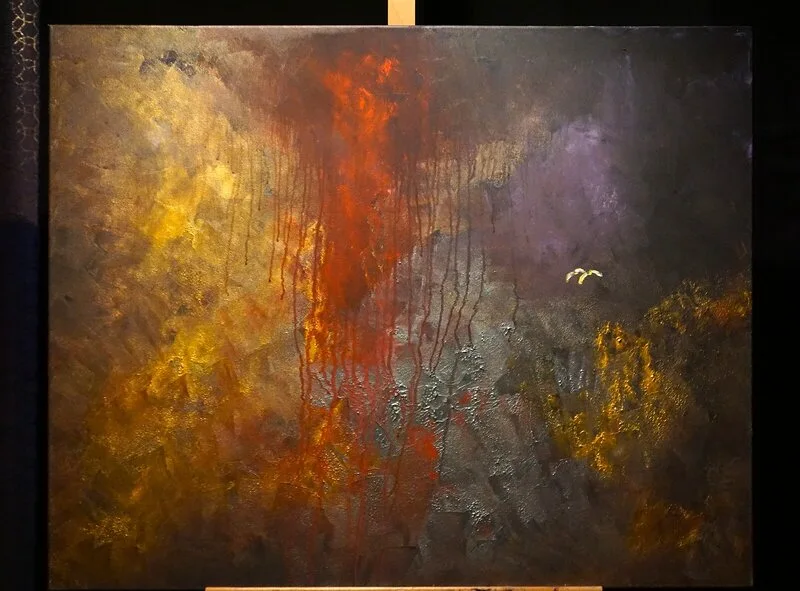 Akrylmålning av Eddie Rudolfsson