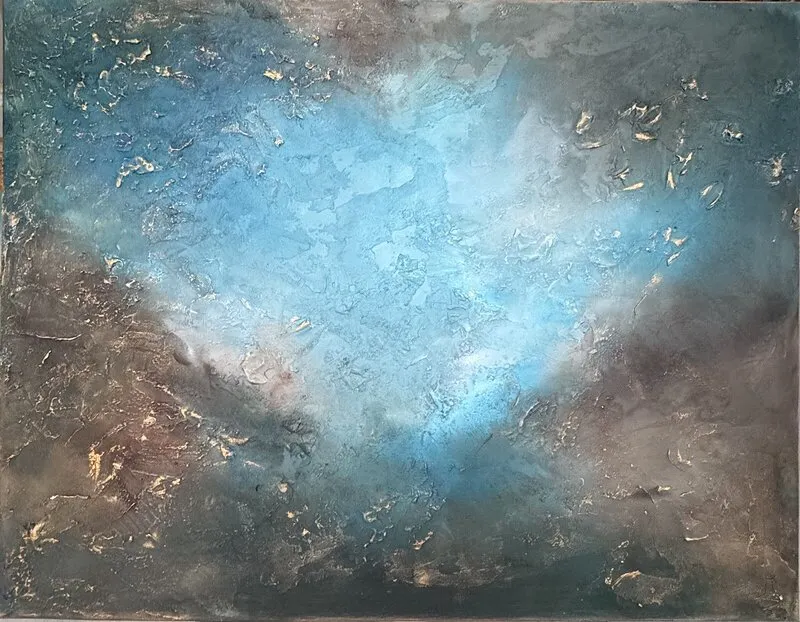 Akrylmålning Nebula av Csilla Seres