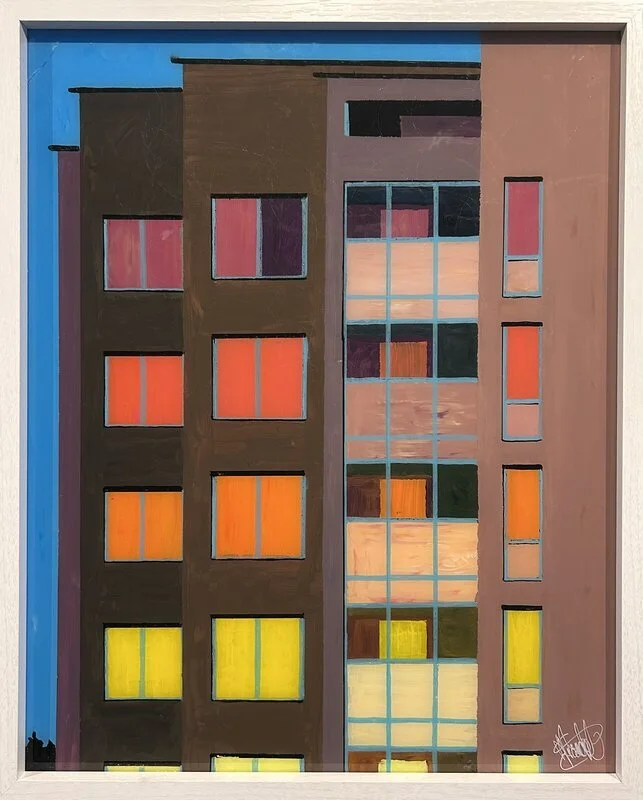 Akrylmålning Den trasiga tavlan av Christian Prändel