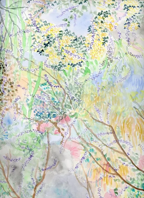 Akvarell Natur kaos av Weiwei Fang