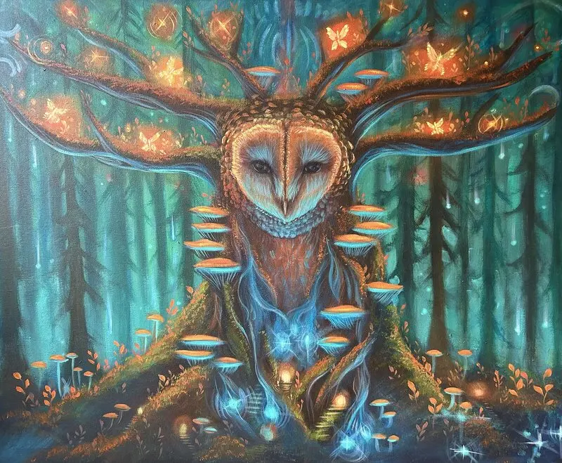 Akrylmålning Grundad av Therese Lynne