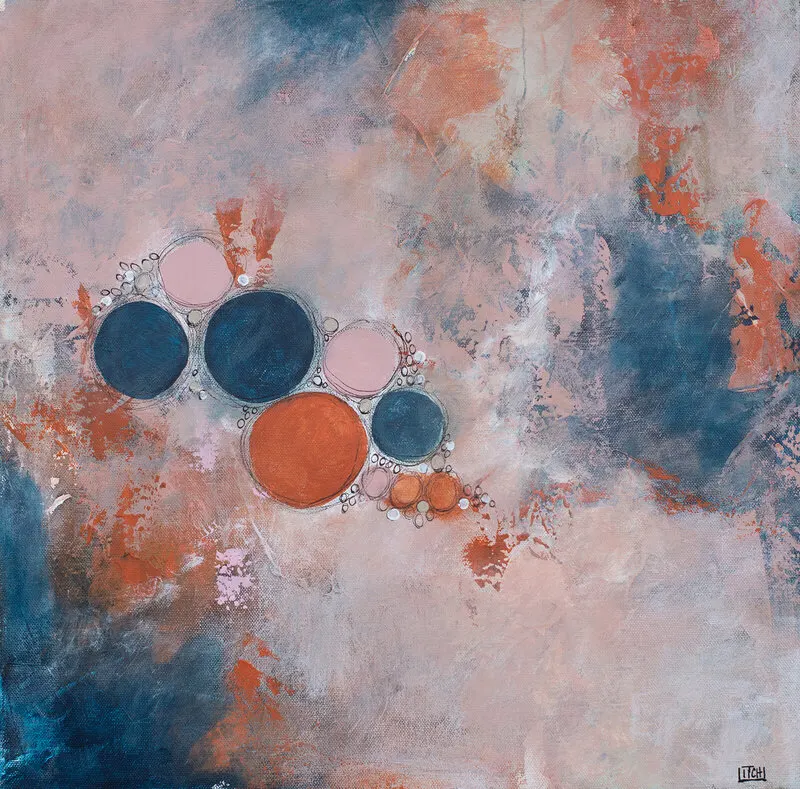 Akrylmålning United differences av Lillian Christiansson